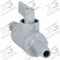 APPROVED VENDOR Manual Two-Way Ball Valve: 3/8 in, PVC, Straight, Barb x Barb, Full Port Ball Port (MPN 3997990). Key specifications — Brand: APPROVED VENDOR; Handle: Wedge.