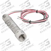 Pressure Transmitter, 15 psi (MPN E2FC5NF0415CFX03F15#). Key specifications — Process Connection Type: NPT; Intrinsically Safe: Not Specified Intrinsically Safe; Housing Material: Stainless Steel; IP Rating: IP66; Electrical Connection: 1/2 in NPT Conduit with Cable; Series: E2F; NEMA Rating: 4X; Output: 1 to 5V DC.