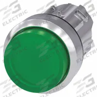 SIEMENS Extended Push Button: 22 mm Mounting Size, Metallic, Momentary (MPN 3SU1051-0BB40-0AA0). Key specifications — Brand: SIEMENS; Action: Momentary; Series: 3SU; Push Button Material Type: Metallic.