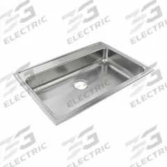 JUST MANUFACTURING Bowl Drop-In Sink: 31 in Overall Lg, 21 1/4 in Overall Wd, 6 1/2 in Bowl Dp (MPN SLADA2131A651-J). Key specifications — Brand: JUST MANUFACTURING; Color Family: Silver/Gray.