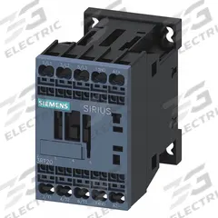 SIEMENS IEC Power Contactor: Non-Reversing, 3 Poles, 3NO Contacts, 7 A, 24V DC Coil (MPN 3RT20152KB41). Key specifications — Brand: SIEMENS; Integrated Surge Suppression: Yes; Wire Termination Type: Spring Loaded.