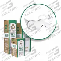 ZERO WASTE BOX Protective Eyewear Box: S, 20 in Overall Lg, 11 in Overall Wd, 11 in Overall Dp (MPN CS93-S). Key specifications — Brand: ZERO WASTE BOX; Compatible Product Type: Swimming Goggles; Restricted Non-Recyclable Material: Ear Plugs.