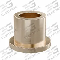 Flanged Sleeve Bearing: Bronze, SAE 841, 8 mm Bore, 12 mm OD, 12 mm Lg, -35°F to 300°F, 10 PK (MPN FFM0812-12B). Key specifications — System of Measurement: Metric; Material Grade: SAE 841; Flange Type: Flanged; Brand: OILITE.