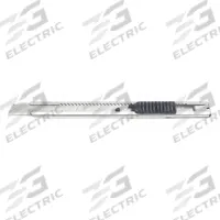 WESTWARD Snap-Off Utility Knife: 5 in Overall Lg, Plain, 13 Segments, 1 Blades Stored, Black/Silver (MPN 402L09). Key specifications — attr307932: Plain; attr307935: Silver; attr307939: Metal; attr307957: Straight; attr324893: WESTWARD.