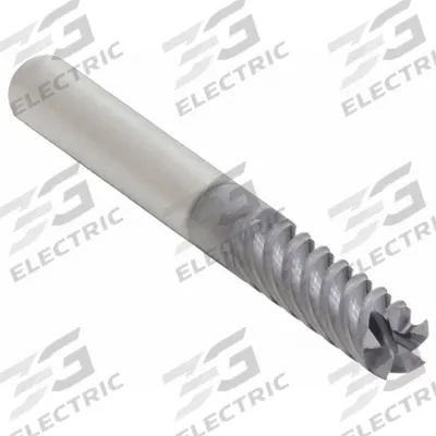 WIDIA HANITA Square End Mill: Carbide, AlTiN Coated, 5 Flute, 3/16" Mill Dia, 5/8" LOC - Carbide Square End Mills for Steel & Cast Iron