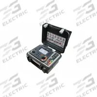 MEGGER Earth Ground Resistance Tester: 0.01 ohm to 200 ohm, CAT IV 300V, IP65, Digital, 12V, 205 mA (MPN DET2/3 EARTH TESTER, 100M KIT, LG2/P3). Key specifications — IP Rating: IP65; Test Current: 205 mA; Test Voltage: 12V; Brand: MEGGER.