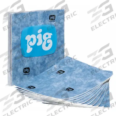 PIG Sorbent Pad: 29 oz Volume Absorbed Per Pad, 19 in x 15 in Pad Size (L x W) - Sorbent Pads
