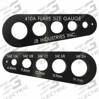 JB INDUSTRIES Sizing Gauge: Metal (MPN T30600-G). Key specifications — Product Type: Sizing Gauge; Brand: JB INDUSTRIES; Body Material: Metal; Manufacturer Part Number: T30600-G; Features: Large Etched Measurements Won't Rub Off Gauge.