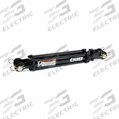 CHIEF Hydraulic Cylinder: 4 in Bore Dia., 8 in Stroke Lg, #8 SAE Port Size, 1 1/2 in Rod Dia. (MPN 211396). Key specifications — attr98892: CHIEF; attr95592: Double Acting; attr1382128: #8 SAE.