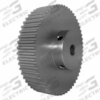 DAYTON Timing Pulley: Modified Curvilinear, Fixed, For GT Timing Belt Section, For 15 mm Belt Wd (MPN 56-5P15-6A6). Key specifications — Brand: DAYTON; Finish: Clear Anodized; For Belt Series: Powerhouse®.
