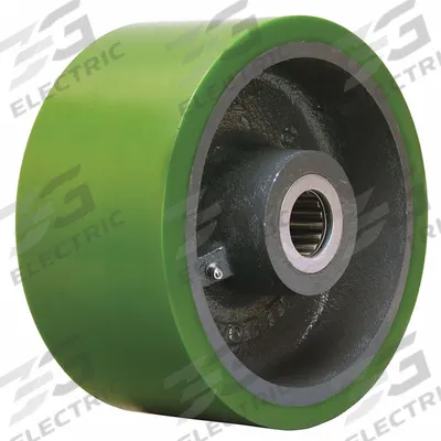 APPROVED VENDOR Caster Wheel: 8 in Wheel Dia., 4 in Wheel Wd, Polyurethane - Polyurethane Tread on Iron Core Wheels