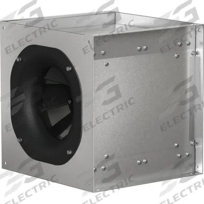 Dayton In-Line Duct Blower: 9 in Wheel, Direct Drive, Includes Drive Pack, 460 cfm @ 0.250 in SP - Direct-Drive Blowers with Drive