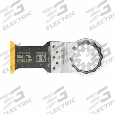 FEIN Oscillating Blade: 1 3/8 in Blade Wd, 2 in Overall Lg, Precision Cutting - Starlock Mounted Blades