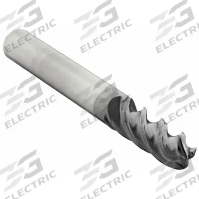 WIDIA HANITA Ball End Mill: Carbide, AlTiN Coated, 4 Flute, 5/16" Mill Dia, 3/4" LOC - Fast-Cutting Carbide Ball End Mills for Steel & Cast Iron