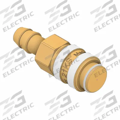 PARKER Quick Coupler: Hose Barb, 5 mm Body Size, Brass - European High-Flow Brass Quick-Connect Air Coupling Bodies