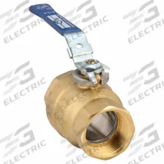 MILWAUKEE VALVE Manual Two-Way Ball Valve: 1 1/2 in, Brass, Straight, FNPT x FNPT, Two-Piece, Lever (MPN 1-1/2" BA-475BLL). Key specifications — Brand: MILWAUKEE VALVE; Handle: Locking Lever.