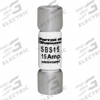 MERSEN Fuse: SBS Series, Midget, Fast-Acting, 15 A, 600 V AC, 13/32 in x 1 3/8 in, Non-Indicating (MPN SBS15). Key specifications — attr1287209: SBS; attr211192: MERSEN.
