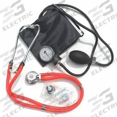 EMI Aneroid Sphygmomanometer: Aneroid Sphygmomanometer, Adult/Infant/Pediatric, Nylon, 10 in Cuff Wd (MPN 939). Key specifications — Cuff Named Size: Child; Patient Type: Adult; Color: Red; Brand: EMI; Product Type: Aneroid Sphygmomanometer; Cuff Material: Nylon; Includes: Leatherette Zippered Carrying Case; Blood Pressure Test Location: Arm.