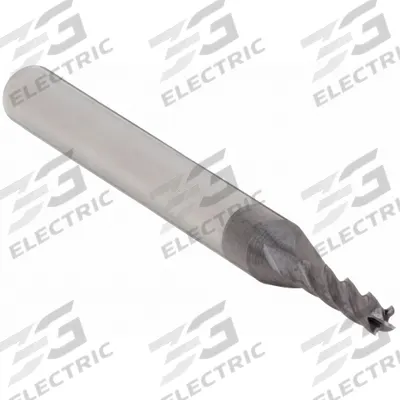 APPROVED VENDOR Square End Mill: Carbide, AlTiN Coated, 4 Flute, 3 mm Mill Dia, 12 mm LOC - General Purpose Carbide Square End Mills