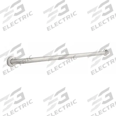 FRANKLIN BRASS Wall Grab Bar: Straight, 48 in Lg, 1 1/2 in Dia, Stainless Steel - Standard Grab Bars