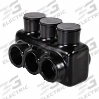 POLARIS Multitap Connector: 3 Port, Single-Sided Entry, 14 AWG – 1/0 AWG Wire Size, Black (MPN IPL1/0-3B). Key specifications — Body Material: Aluminum; Brand: POLARIS.