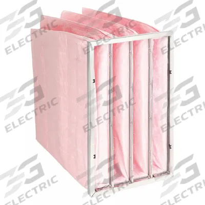 GRAINGER Pocket Air Filter: 24 in x 12 in x 22 in, MERV 13, Pink, Synthetic - MERV 13 Pocket Air Filters