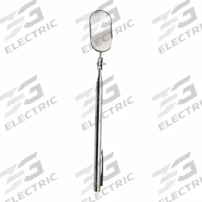 ULLMAN Inspection Mirror: 2 in L x 1 in W Mirror Size, Mirr. Mat. Glass - Standard Inspection Mirrors