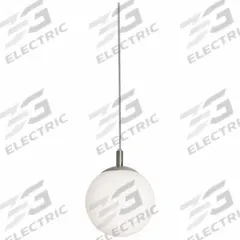 AFX INC. Pendant: 11 3/4 in Dia, 11 3/4 in Ht, Satin Nickel, 60 W, 120V AC, Dimmable (MPN LRTP11MBSN). Key specifications — Voltage: 120V AC; Brand: AFX INC.; Dimmable: Yes; Housing Finish/Color: Satin Nickel.