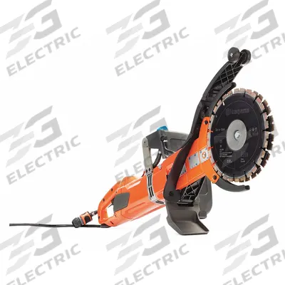HUSQVARNA Concrete Saw: 9 in Blade Dia., Wet, 3,900 RPM_4,200 RPM Max. Blade Speed - Corded Handheld Concrete Saws