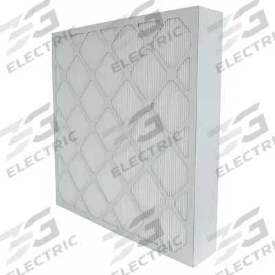 GRAINGER Minipleat Air Filter: 12 in x 20 in x 2 in, Fiberglass, Beverage Board - MERV 11 Minipleat Air Filters