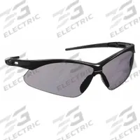 CONDOR Safety Glasses: Gray Lens, Half-Frame, Anti-Fog/Scratch-Resistant, Black Frame (MPN 23Y620). Key specifications — Brand: CONDOR; Frame Color: Black; Lens Color: Gray; Lens Properties: Anti-Fog / Scratch-Resistant.