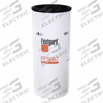 FLEETGUARD Fuel Filter: Spin-On, 9 in Overall Lg, 3 13/16 in Outside Dia - Spin-On Fuel Filters