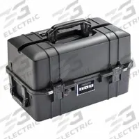 PELICAN Protective Case: Black, Stationary, 2.34 lb Wt, Plastic (MPN 1465AIRNF). Key specifications — Closure Type: Padlock; Brand: PELICAN.