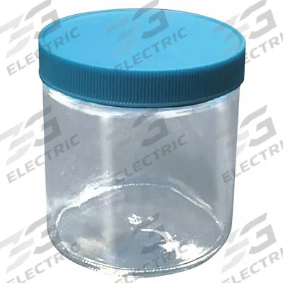 APPROVED VENDOR Sampling Bottle: 500 mL, 89-400 mm, Colorless, 12 Bottles - Clear Wide Mouth Round Glass Lab Bottles
