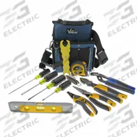 IDEAL Electricians Tool Kit: 12 Total Pcs, Tool Bag, 11 - 19 Pieces Range (MPN 35-790). Key specifications — attr646319: Sockets Not Included; attr548984: (1) Fuse Puller; attr548989: (1) Tongue and Groove Pliers; attr646318: SAE; attr548987: None; attr548988: None; attr548990: (1) Knife; attr552361: None.