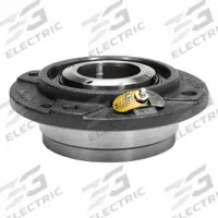 MOLINE BEARING 4 Bolt Flange Bearing: Spherical Roller, 2 7/16 in Bore, Cast Iron, Concentric Collar (MPN 29731207). Key specifications — Bore Type: Cylindrical; Brand: MOLINE BEARING; Lubricant Material: LC-2 Lithium Complex Grease; Mounting Bolt Size: 1/2 in; Split Housing: Not Split; System of Measurement: Inch.