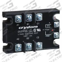 CRYDOM Solid State Relay: Surface Mounted, 50 A Max Output Current, SCR, AC Output (MPN A53TP50D-10). Key specifications — Brand: CRYDOM; Current Type: AC; Electrical Connection: Saddle Clamp; Screw; Finger Safe: Yes; Input Current: 10 mA; Maximum Output Current without Heat Sink: Not Recommended; Mounting Style: Panel.