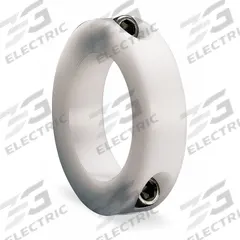 DAYTON Shaft Collar: 2-Piece, Inch, Round, Clamp-On, 3/8 in Bore Dia, 7/8 in Collar Outside Dia (MPN 1F590). Key specifications — Brand: DAYTON.