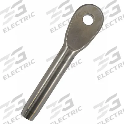 LOOS Eye End Fitting: 5/32 in Compatible Rope Dia, 1/4 in Swaged Outside Dia - Eye Fittings