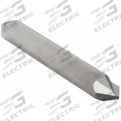 APPROVED VENDOR Chamfer Mill: Carbide, Double End, 2 Flute, 60°, 3/16" Mill Dia, 2" OAL (MPN 209-262187)