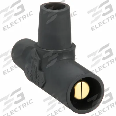 HUBBELL Tapping Tee: Female-Male-Female, Black, 600V AC/600V DC, 400 A - Tapping Tees