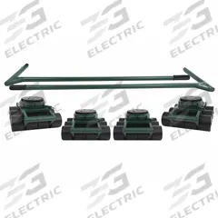 HILMAN ROLLERS Bull Dolly Kit: 144,000 lb, 7 7/8 in Deck Ht, 18 5/16 in L x 6 3/4 in W, Swivel (MPN RS-BSP-72P). Key specifications — Top Plate Surface: Rubber Padded; Includes: (2) Handles; Brand: HILMAN ROLLERS; Color: Green.