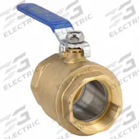 APPROVED VENDOR Manual Two-Way Ball Valve: 2 in, Brass, Straight, FNPT x FNPT, Full Port Ball Port (MPN GG-F600-200). Key specifications — Brand: APPROVED VENDOR; Handle: Lever.