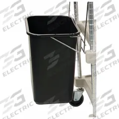 METRO Basket: For MY1627, For 29JU25-30, 25 lb Cap, Unfinished, Black, Plastic/Steel (MPN MYWB1). Key specifications — attr1343268: Steel; attr1343265: Black; attr1343278: Unfinished; attr1343273: MY1627; attr1343283: MYWB1; attr1343286: METRO; attr1343274: 29JU25-30; attr1343287: Bin.