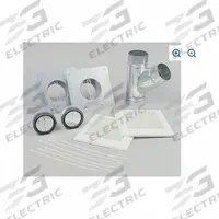 Grille Upgrade Kit: ABS/Aluminum/Galvanized Steel, Galvanized, Duct Fitting/Duct Support/Grille (MPN PC-NLF06D). Key specifications — Product Type: Grille Upgrade Kit; Material: ABS; Aluminum; Galvanized Steel; Brand: PANASONIC; Includes: Duct Fitting.