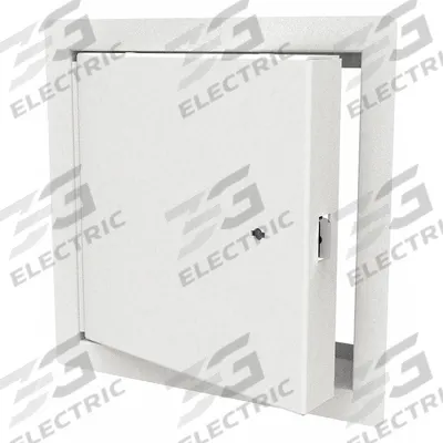 BABCOCK-DAVIS Access Door: 48 in Ht, 48 in Wd, Piano Hinge, Exposed Flange, Steel - Locking Access Doors