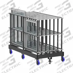 VALLEY CRAFT Frame Cart: 2,000 lb, Gray, 96 3/4 in L x 49 1/2 in W x 71 in H Deck, 6 Levels (MPN EP3523-00). Key specifications — Color: Gray; Caster/Wheel Configuration: (2) Rigid; Brand: VALLEY CRAFT.