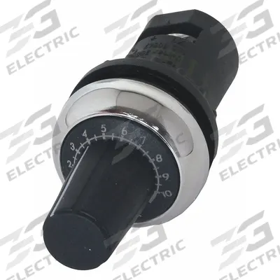 EATON Potentiometer: 22 mm Panel Mounting Size, 47,000 ohm Max Resist Rating - Potentiometers with Dial Plates & Operators