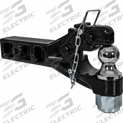 BUYERS PRODUCTS Combination Hitch: Receiver Mount, 3,600 lb Gross Vehicle Wt Capacity - Pintle Hook Hitches with Ball Mount