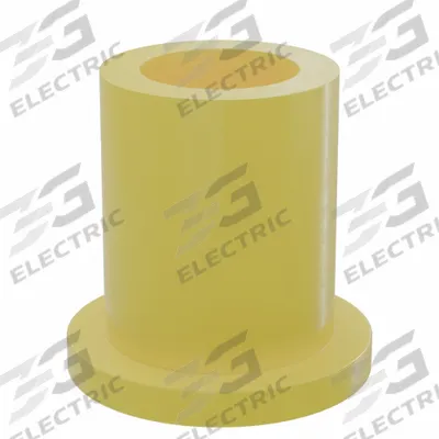 BUNTING BEARINGS Flanged Sleeve Bearing: PTFE, 1/2 in Bore, 3/4 in OD, 1 in Overall Lg - Plastic Flanged Sleeve Bearings for Non-Hardened Surfaces